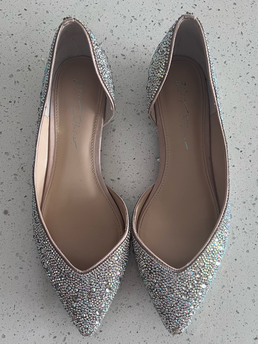 Betsey Johnson Glitter Flats